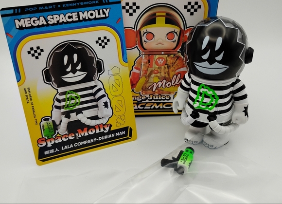 POP MART Other - Mega Space Molly 100% Series 4- LaLa Company -Durian Man